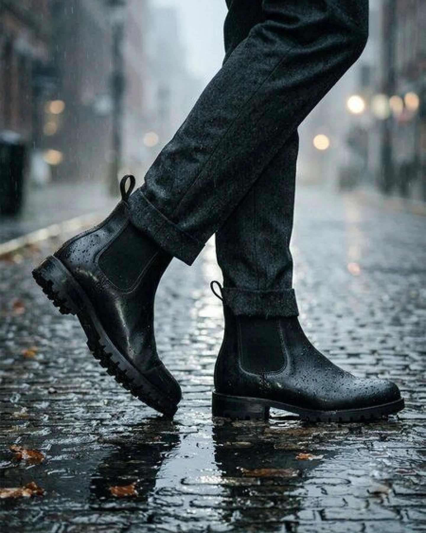 Wills Vegan Stores Isolierte, wasserdichte Chelsea-Stiefel – Ansicht 2