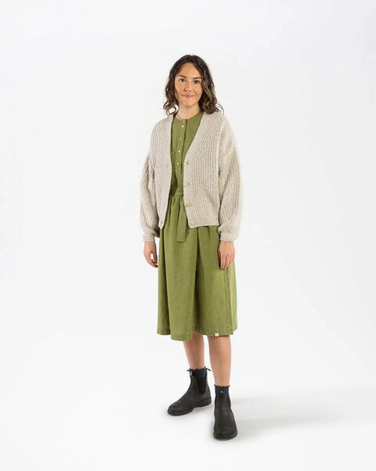 Matona Strickcardigan für Frauen aus Baumwolle und Lammwolle / Organic Knit Cardigan – Ansicht 3