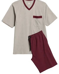 Sandgrau/Merlot