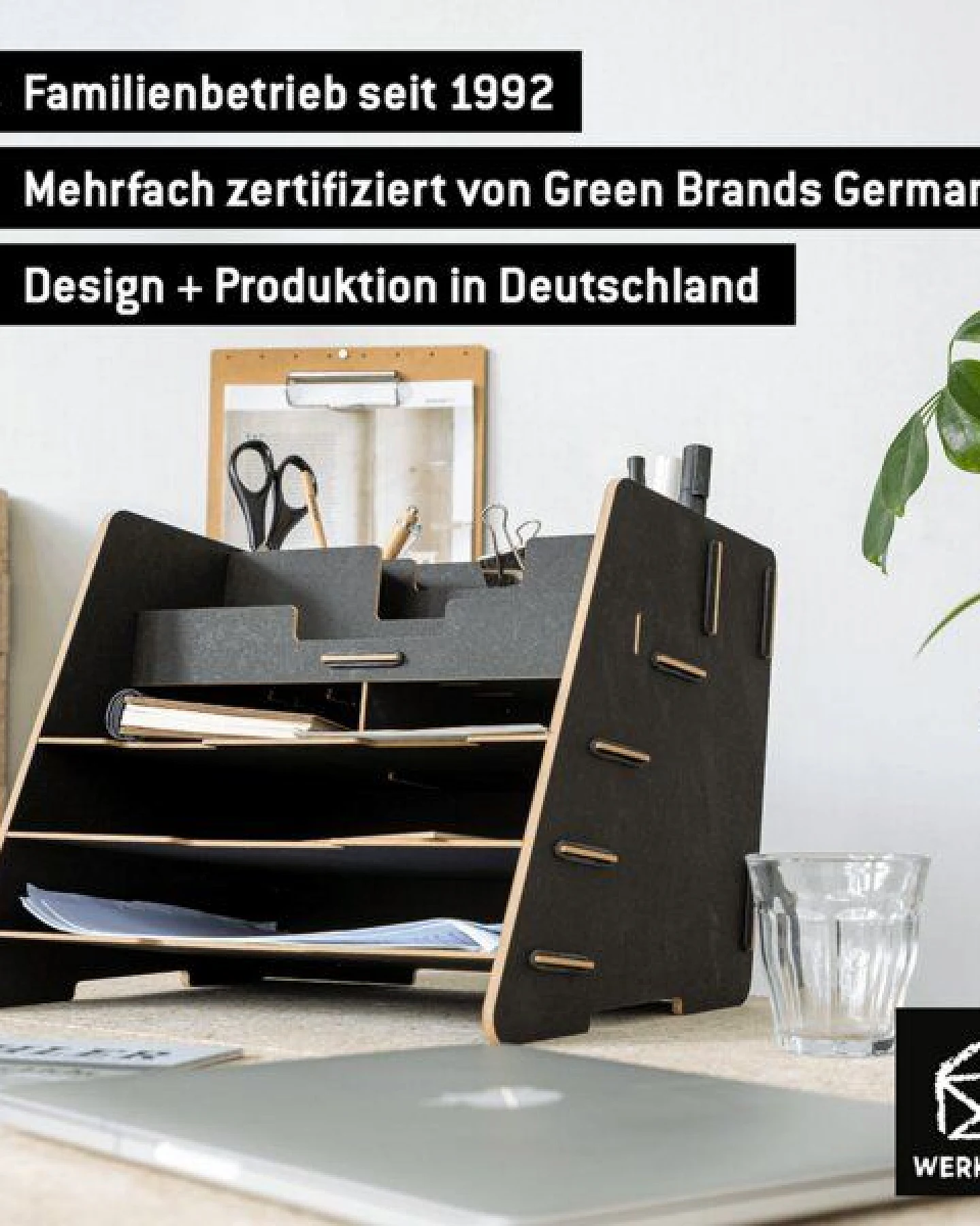 WERKHAUS Schreibtisch-Organizer Dunkelrot – Ansicht 4