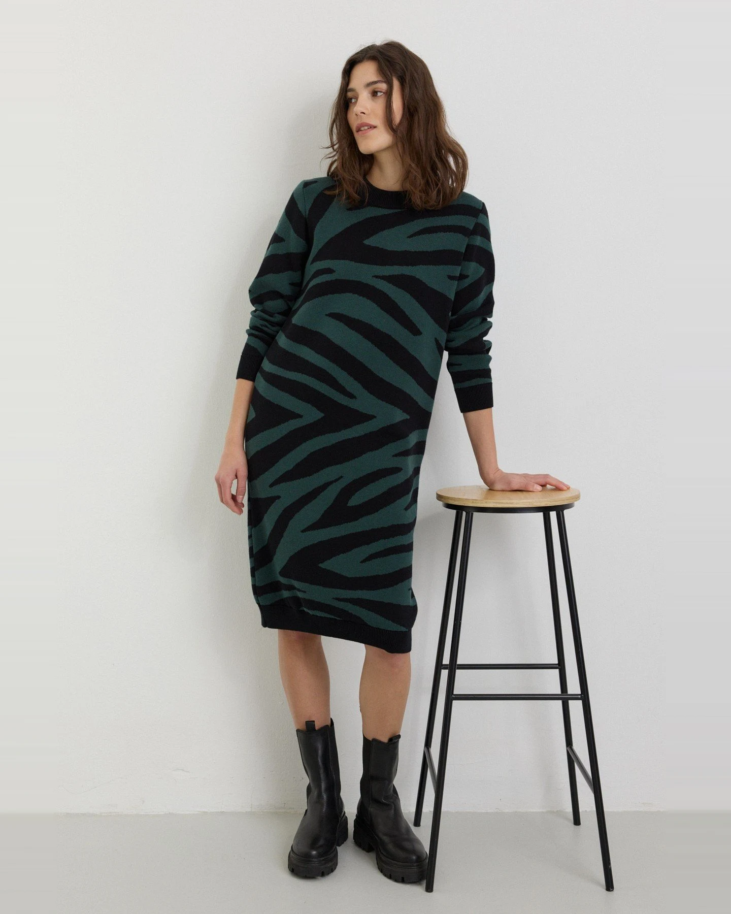 Kleid Amaranthus Zebra Grün – Ansicht 3