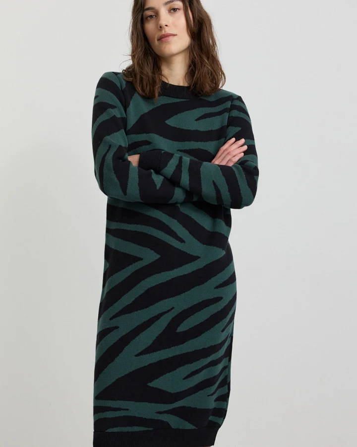 Kleid Amaranthus Zebra Grün