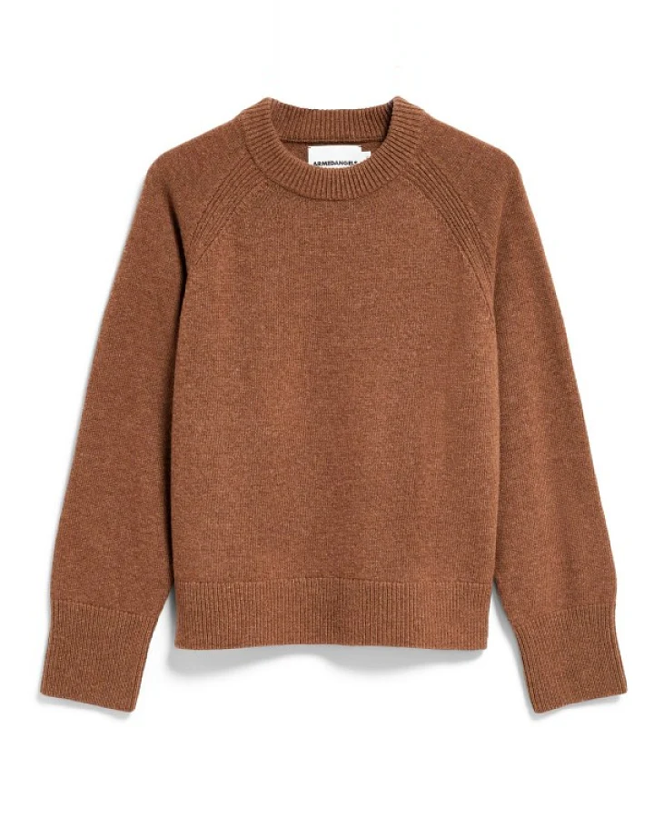 ARMEDANGELS - Women's Wool Knit Sweater - Pullover Gr M braun