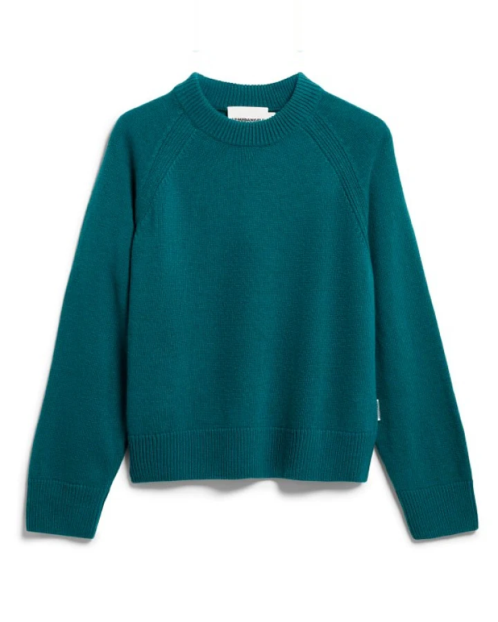 ARMEDANGELS - Women's Wool Knit Sweater - Pullover Gr XS blau