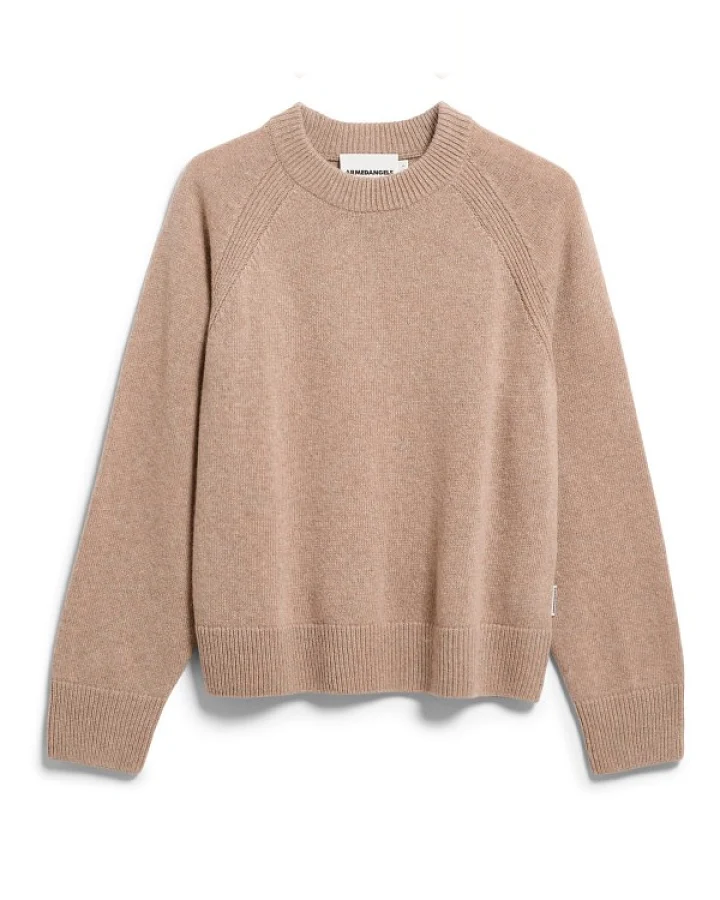 ARMEDANGELS - Women's Wool Knit Sweater - Pullover Gr L beige/braun