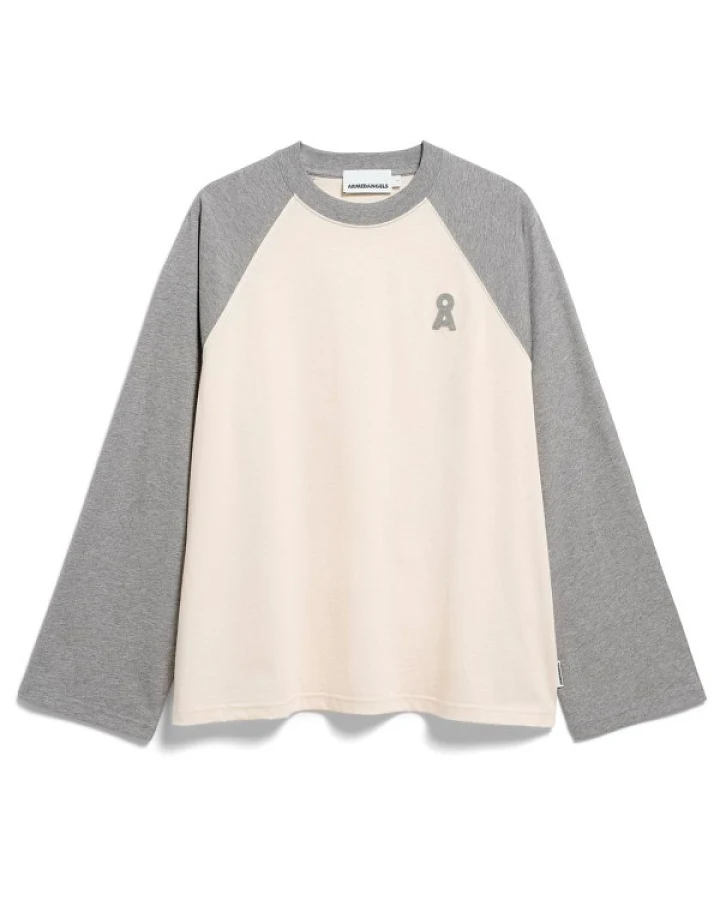 ARMEDANGELS - Women's Iconic Å Raglan Longsleeve - Longsleeve Gr L weiß/grau