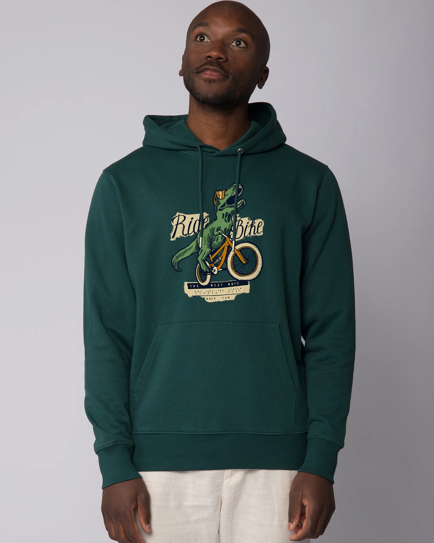 Watapparel Sweatshirt T-Rex Fahrrad – Ansicht 2