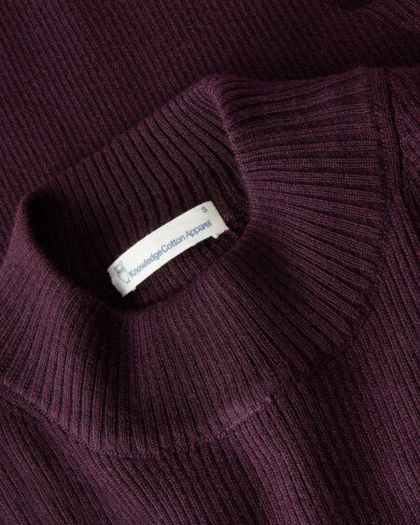 KnowledgeCotton Apparel Merino Ripp-Strickpullover – Ansicht 3