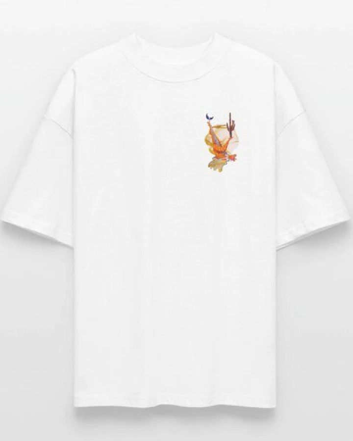 Eukidien The Explain Later Tee · Oversized T-Shirt aus Bio-Baumwolle · Weiß