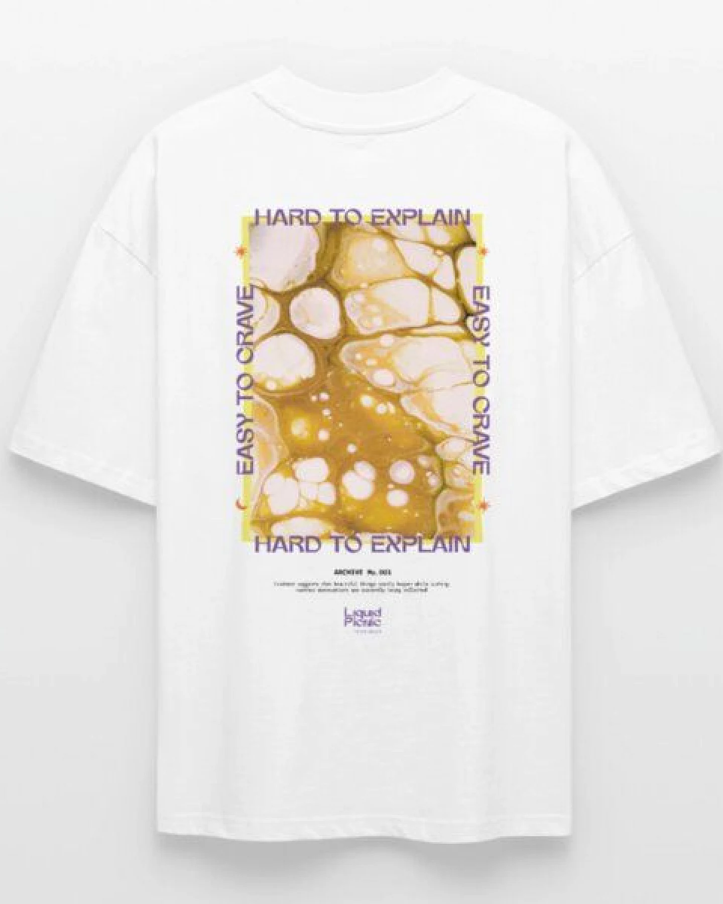 Eukidien The Explain Later Tee · Oversized T-Shirt aus Bio-Baumwolle · Weiß – Ansicht 2