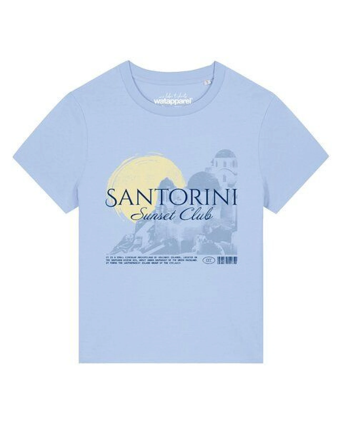 watapparel T-Shirt Frauen Santorini Sunset Club – Ansicht 2