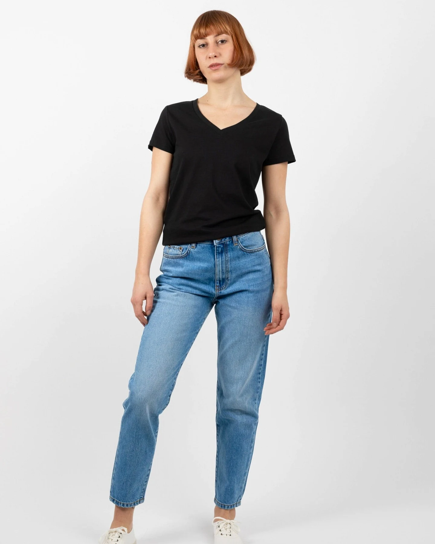TORLAND Damen vegan Mom Jeans Maria Hellblau – Ansicht 2