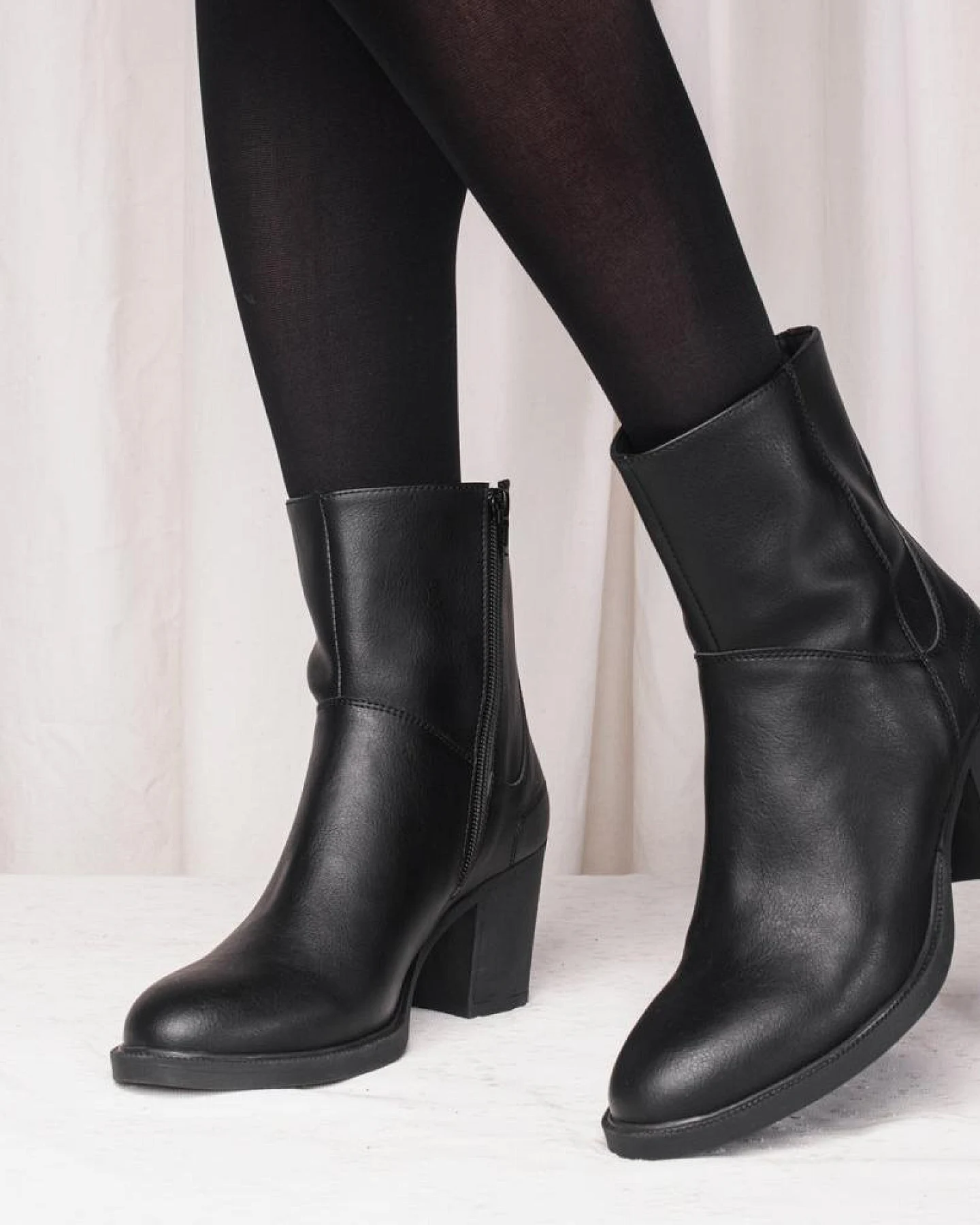 NAE Damen vegan Stiefeletten Alicia Schwarz – Ansicht 2