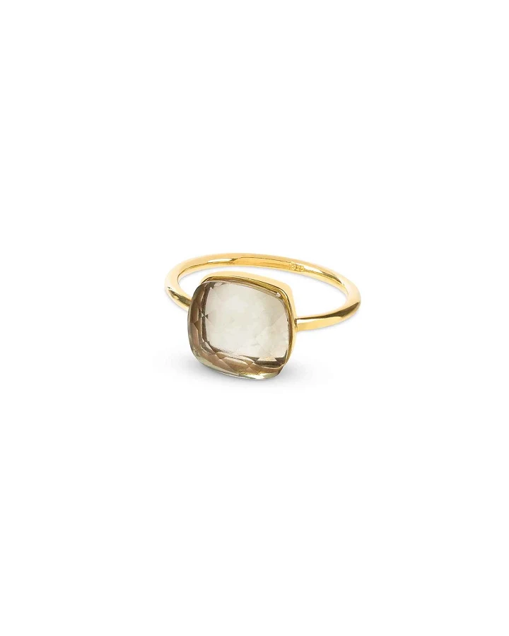Amadeus Damen vegan Ring Sophia Prasiolith Gold
