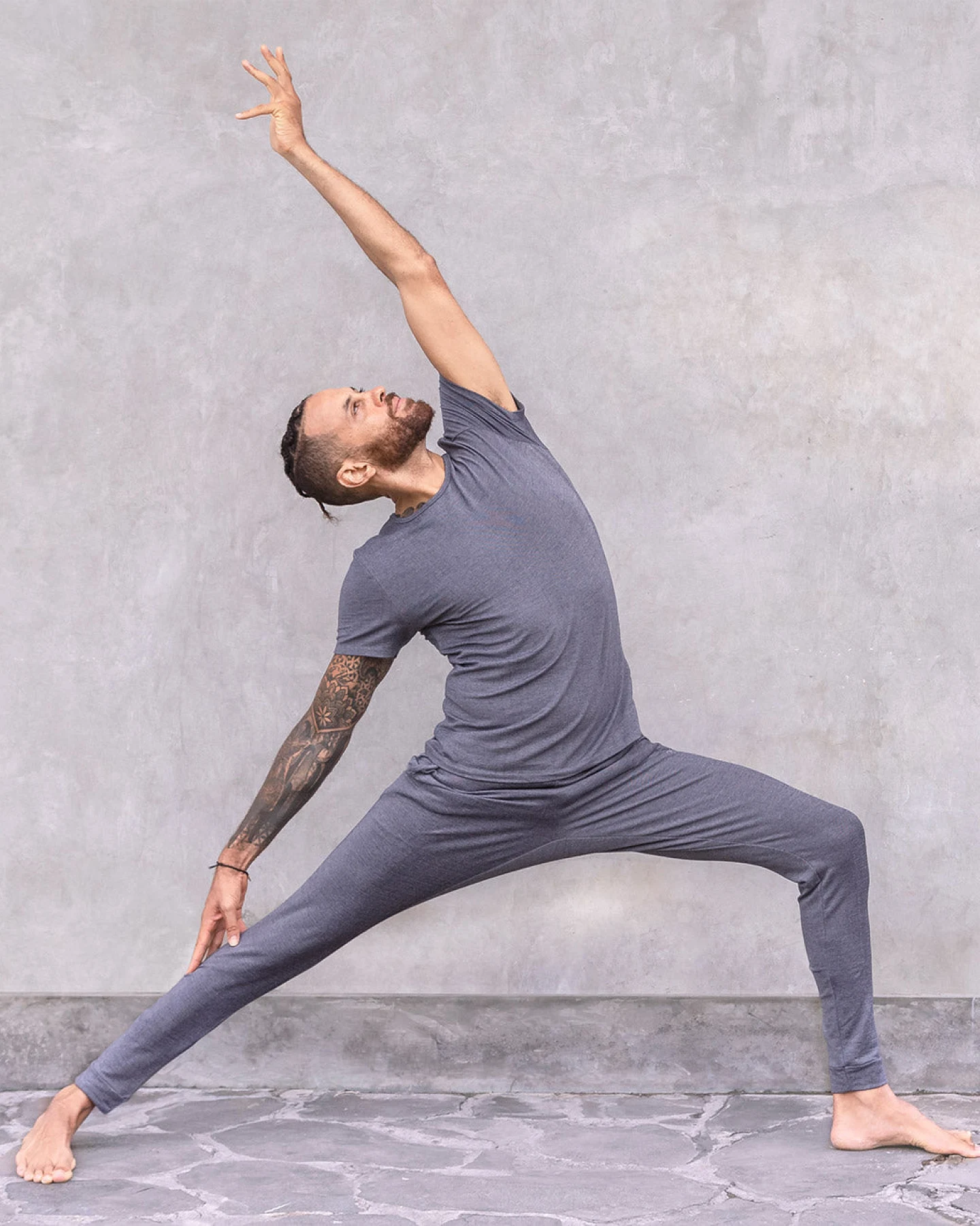 Jaya Organics Yogahose Johnny - Denim Jacquard M – Ansicht 2