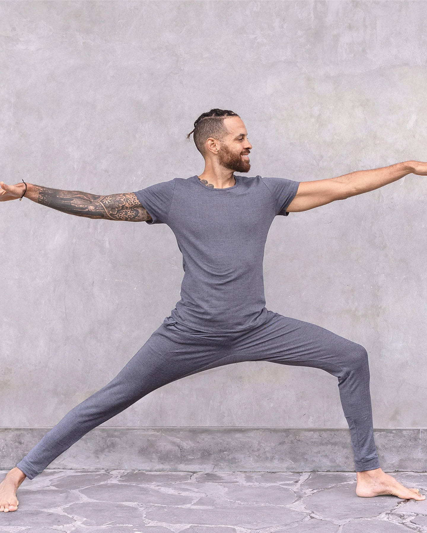 Jaya Organics Yogahose Johnny - Denim Jacquard M – Ansicht 3