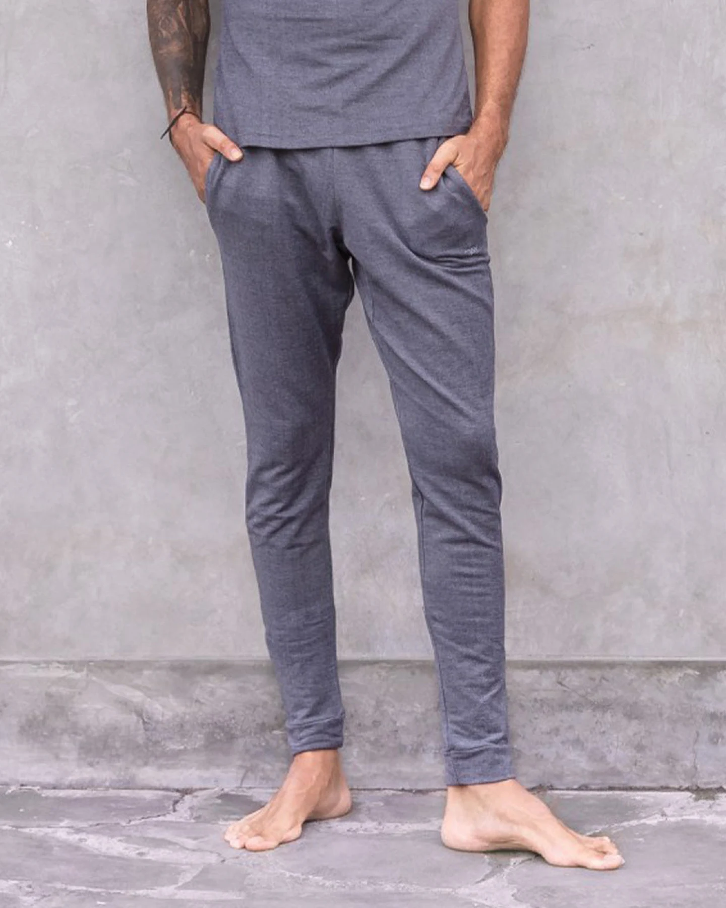 Jaya Organics Yogahose Johnny - Denim Jacquard M – Ansicht 4