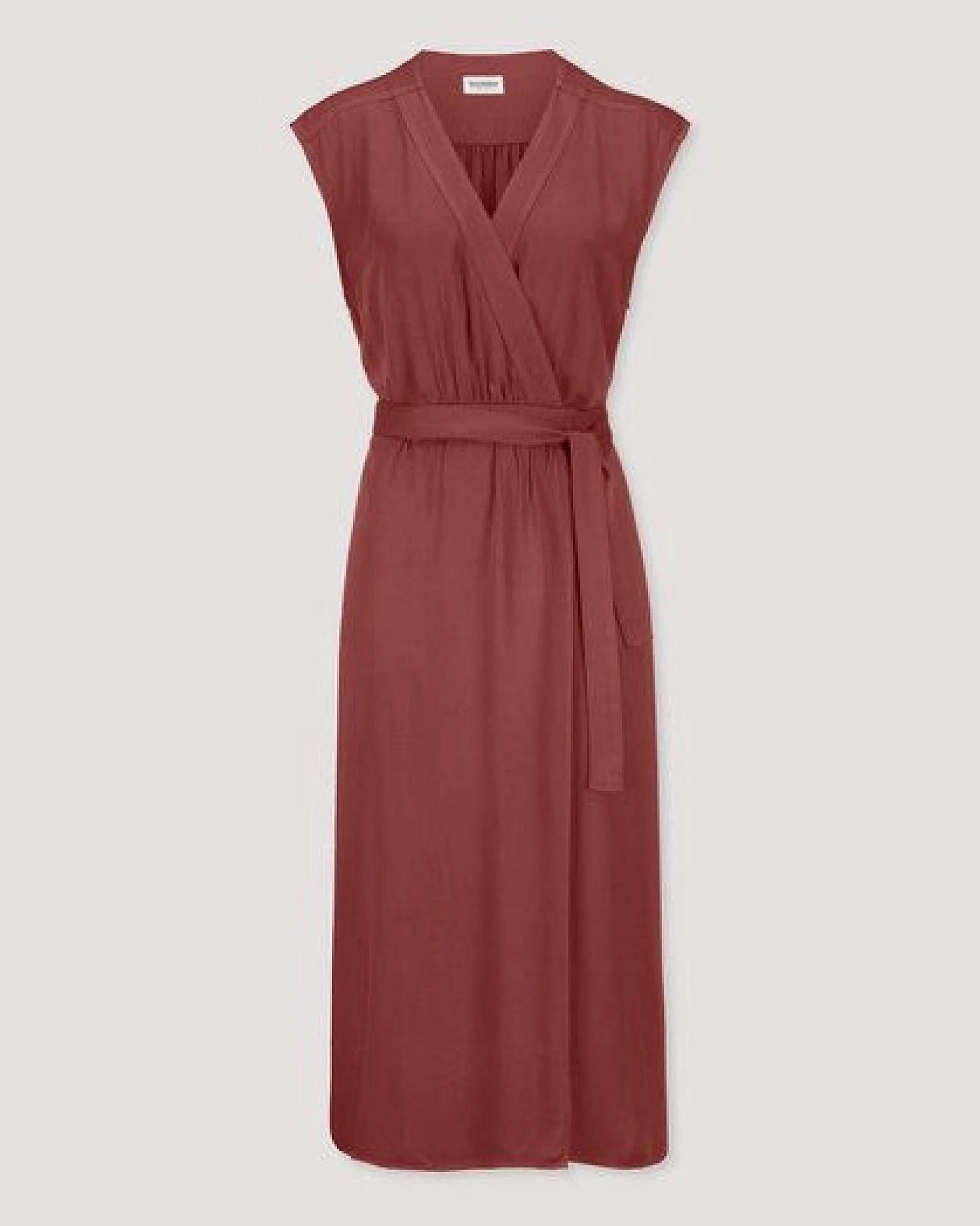 hessnatur Gewebe Kleid mit Wickeloptik Midi aus reinem LENZING ECOVERO – Ansicht 4