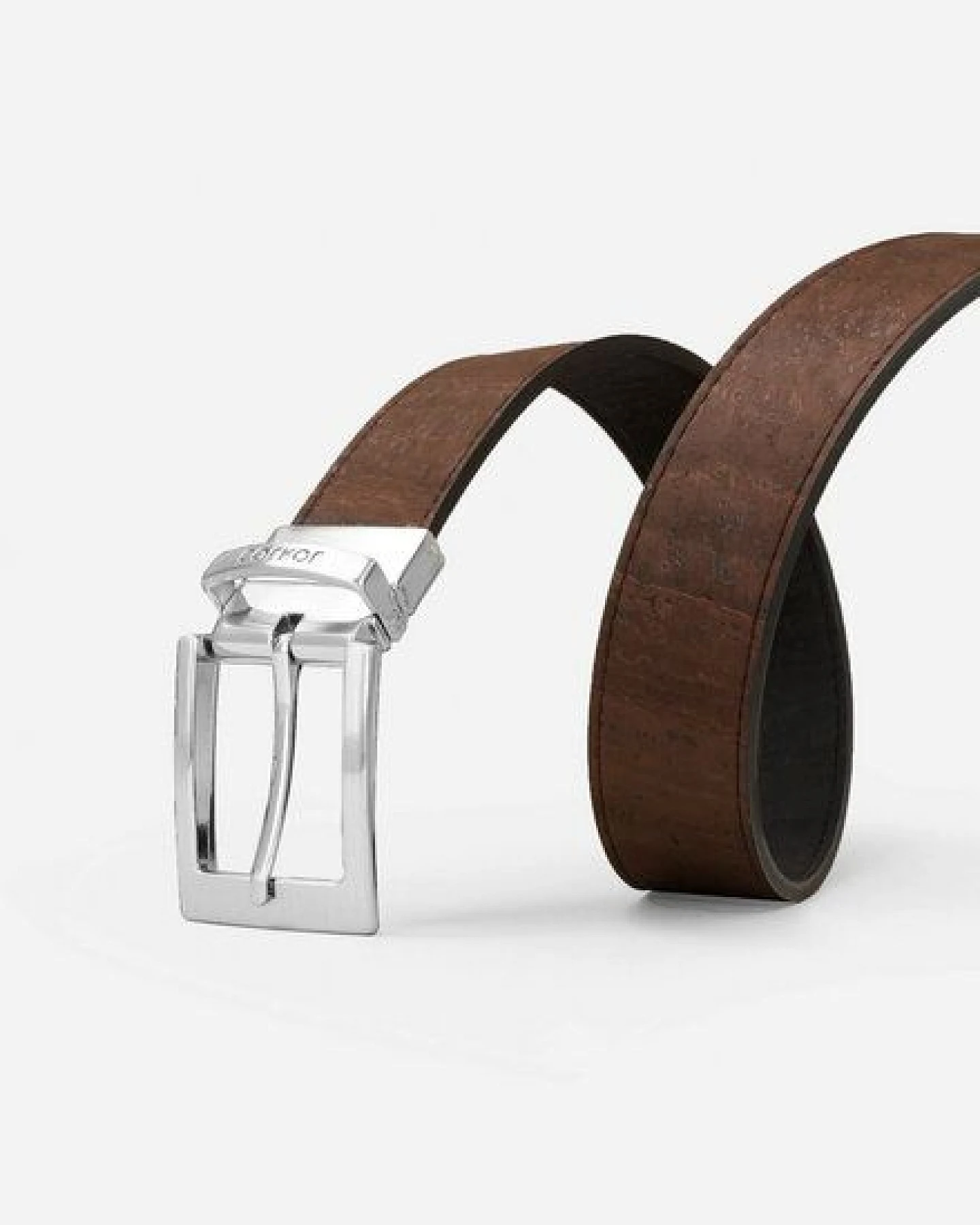 corkor Wendbarer / Zweifarbiger Gürtel aus Kork - 3,5cm breit - CK272 – Ansicht 3