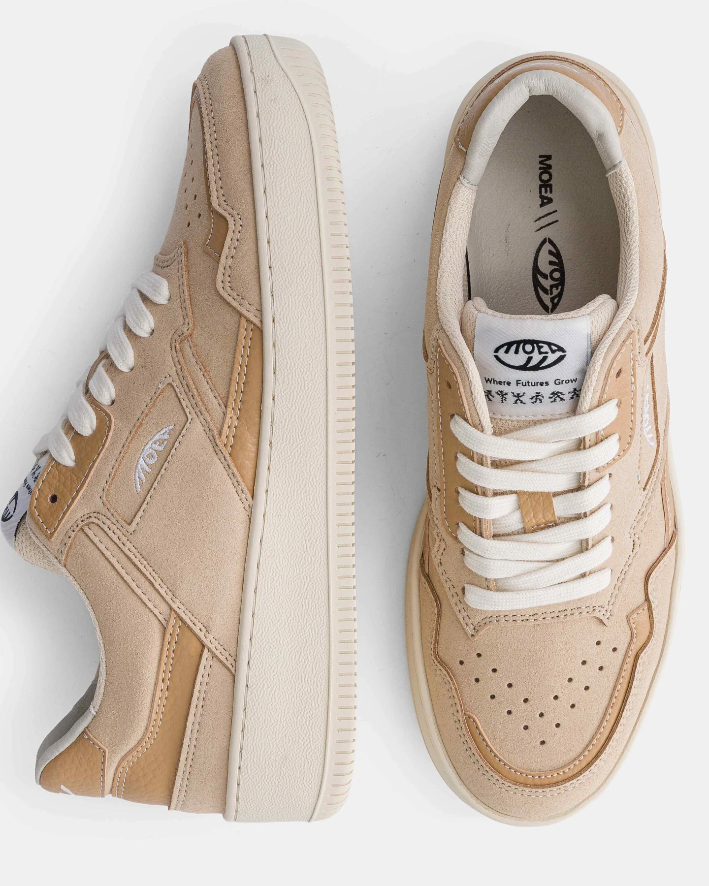 MoEa Herren vegan Sneaker Origin Full Beige Corn – Ansicht 2