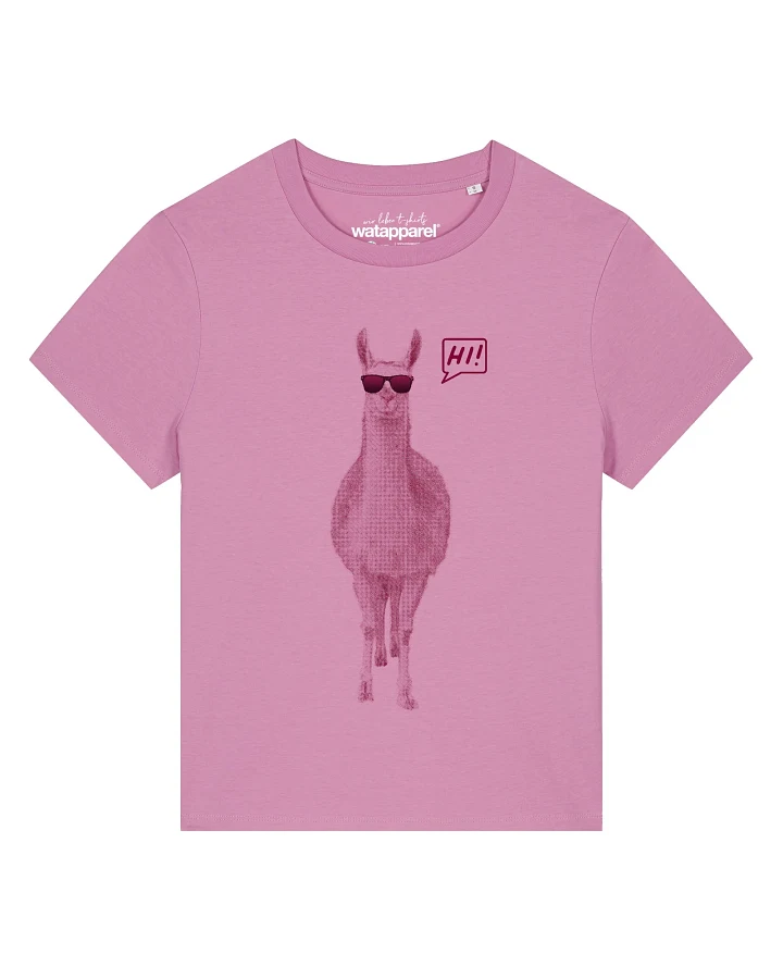 Watapparel T-Shirt Lama sagt Hi