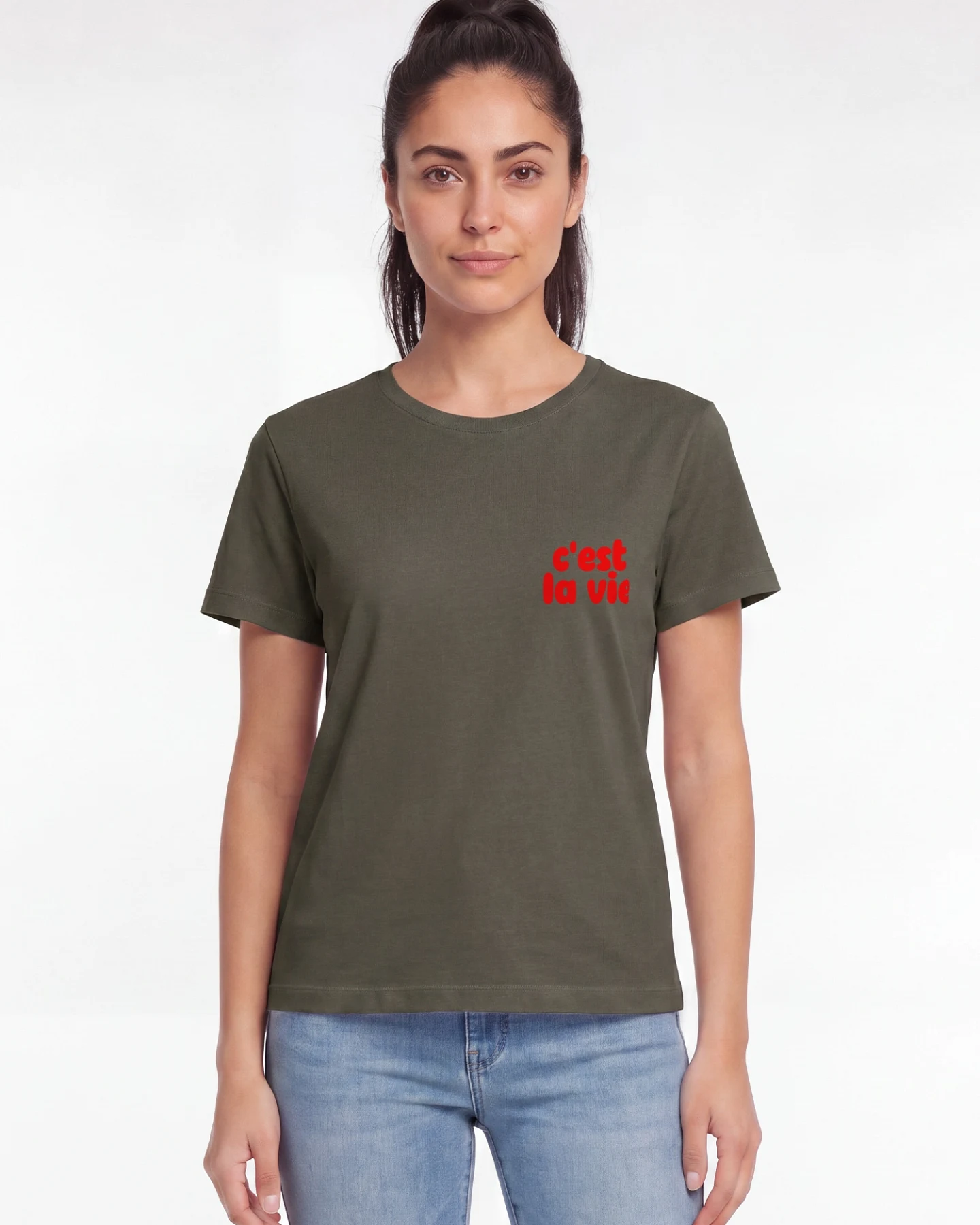 Watapparel T-Shirt cest la vie – Ansicht 2
