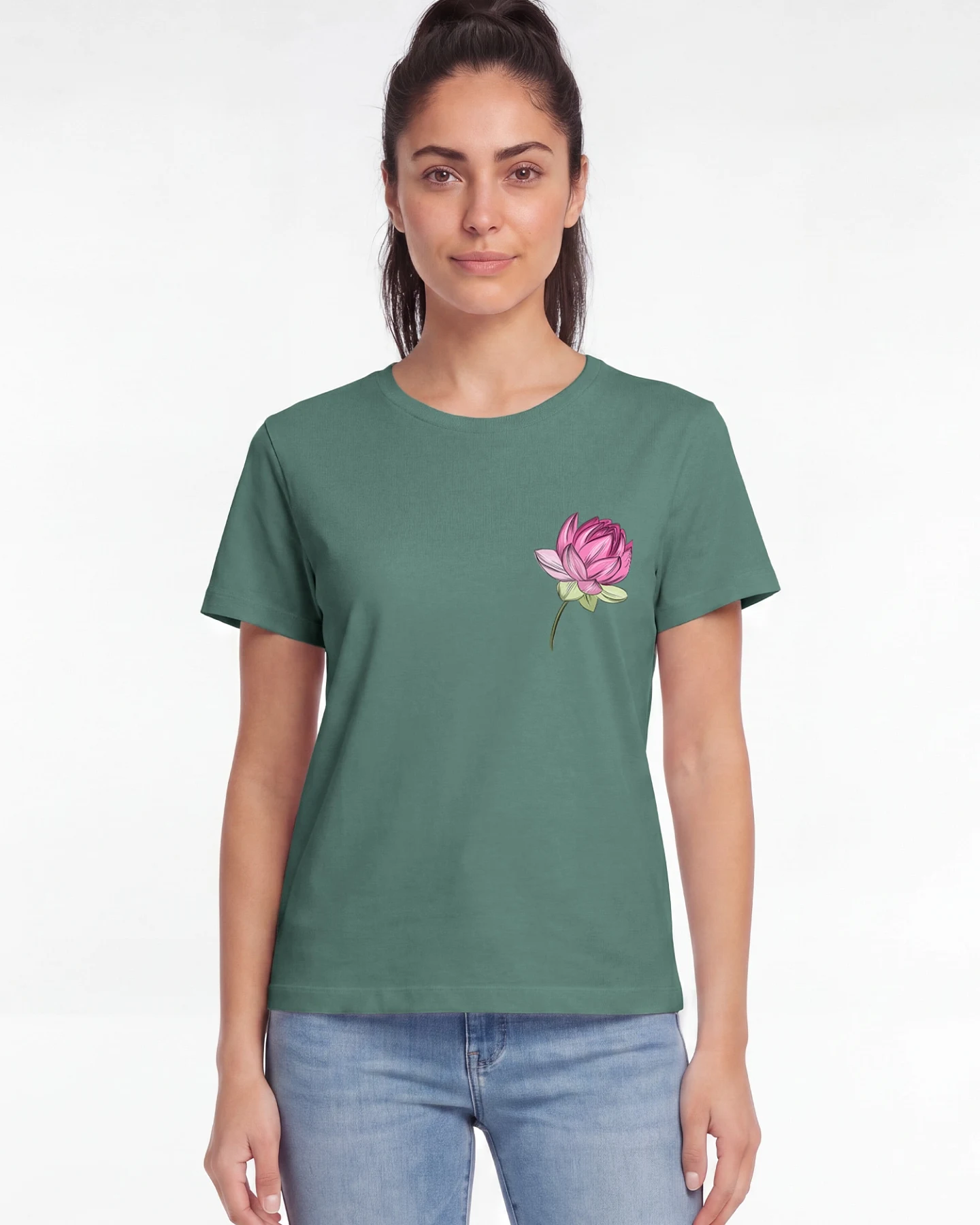 Watapparel T-Shirt Blume – Ansicht 2
