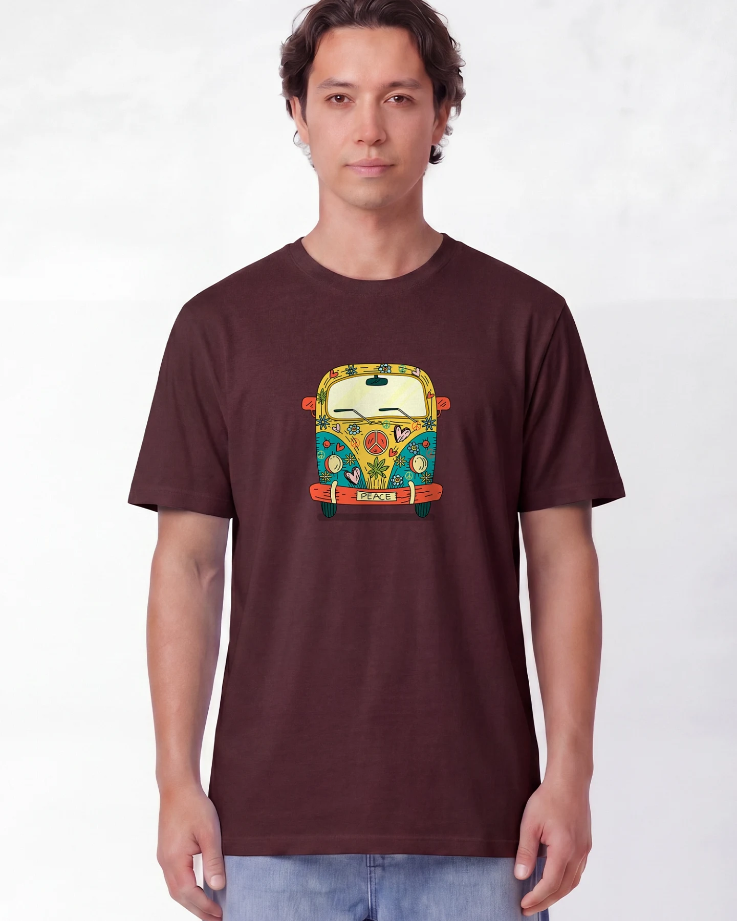 Watapparel T-Shirt Hippies Bus – Ansicht 2