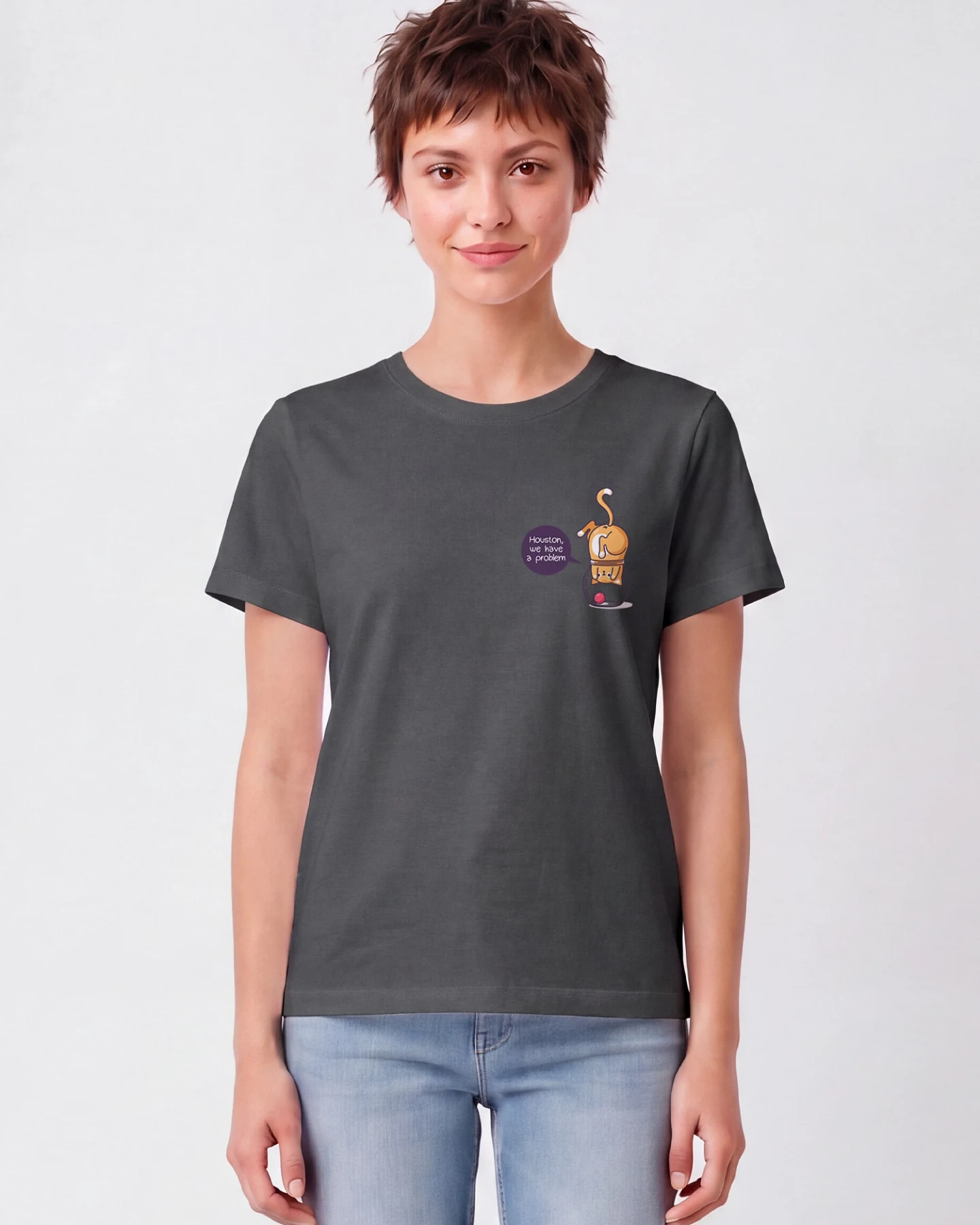 Watapparel T-Shirt Funny Cat – Ansicht 2