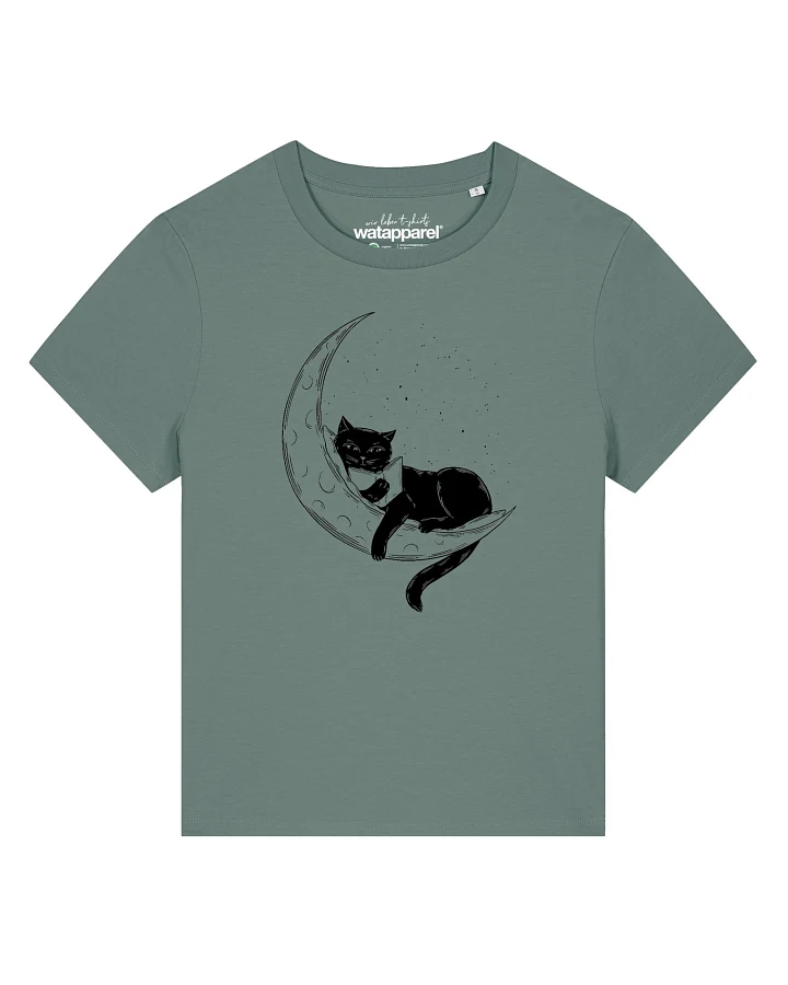 Produktseite: Watapparel T-Shirt Katze auf dem Mond