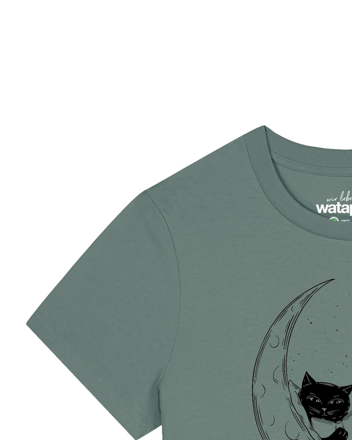 Watapparel T-Shirt Katze auf dem Mond – Ansicht 3