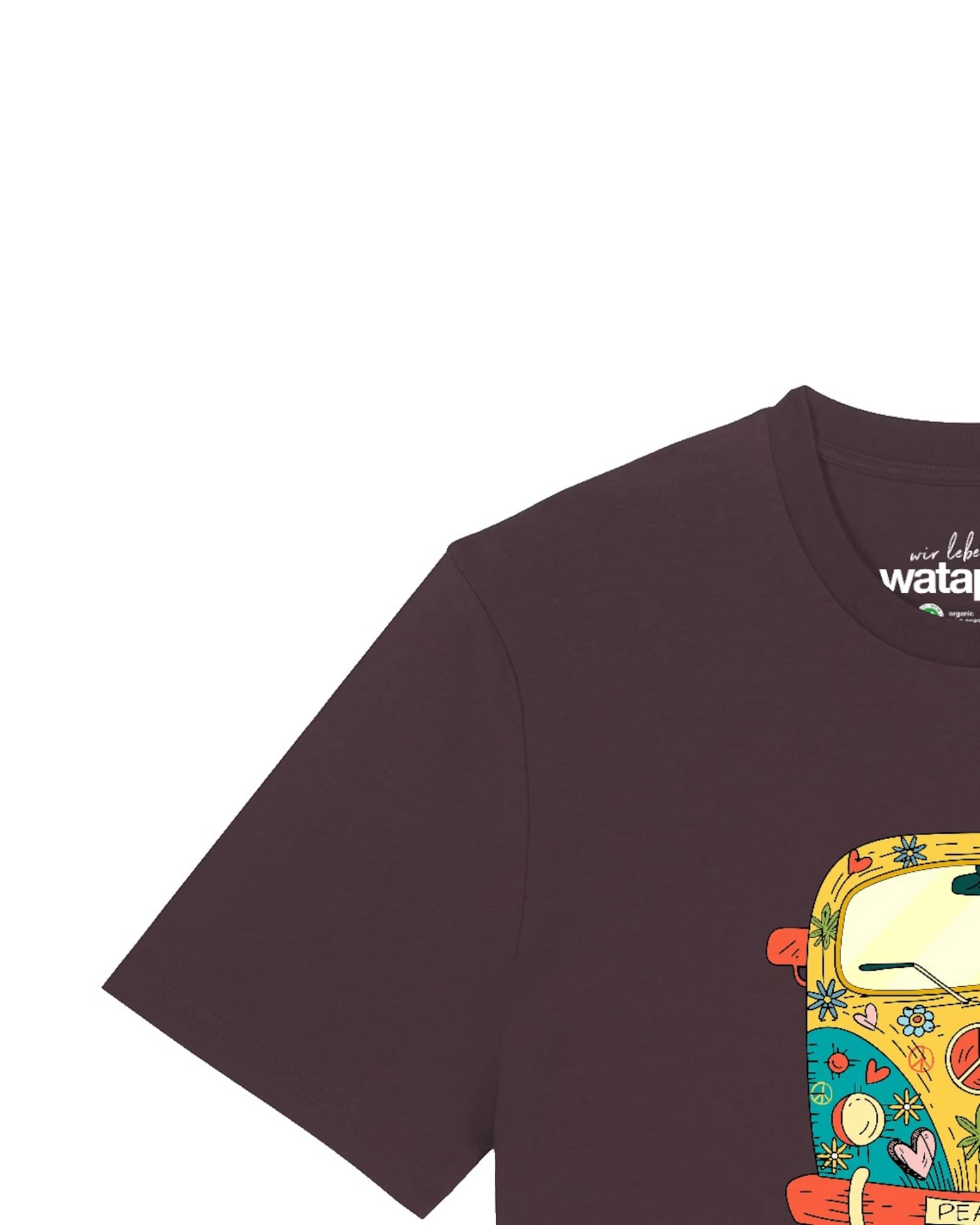 Watapparel T-Shirt Hippies Bus – Ansicht 3