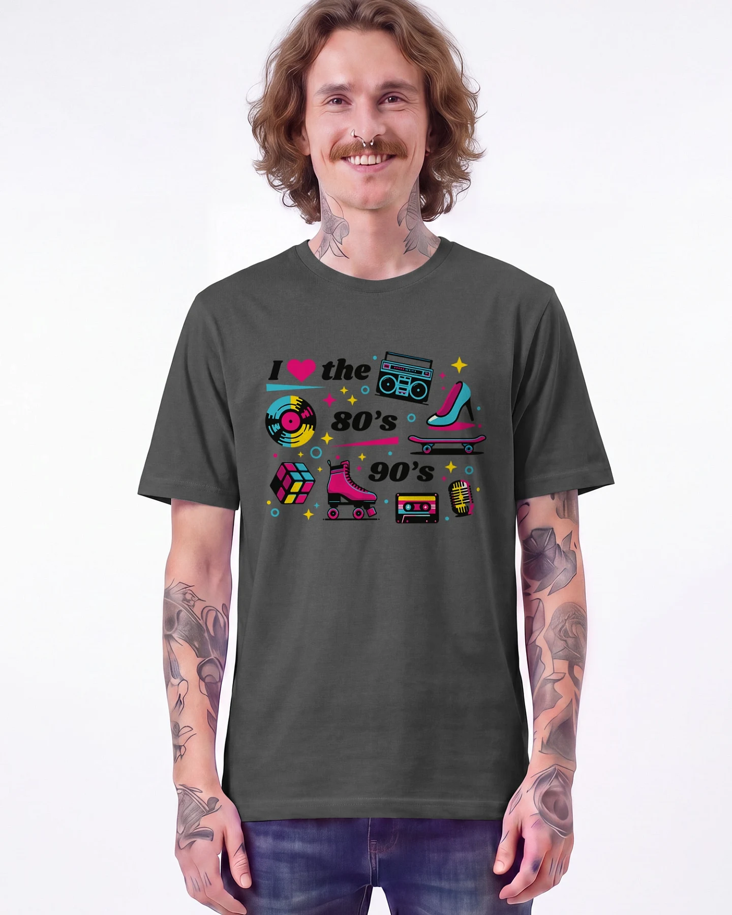Watapparel T-Shirt 80s Love – Ansicht 2