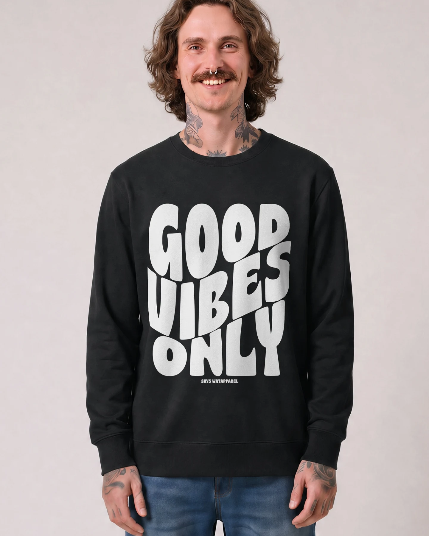 Watapparel Sweatshirt Good vibes only – Ansicht 2