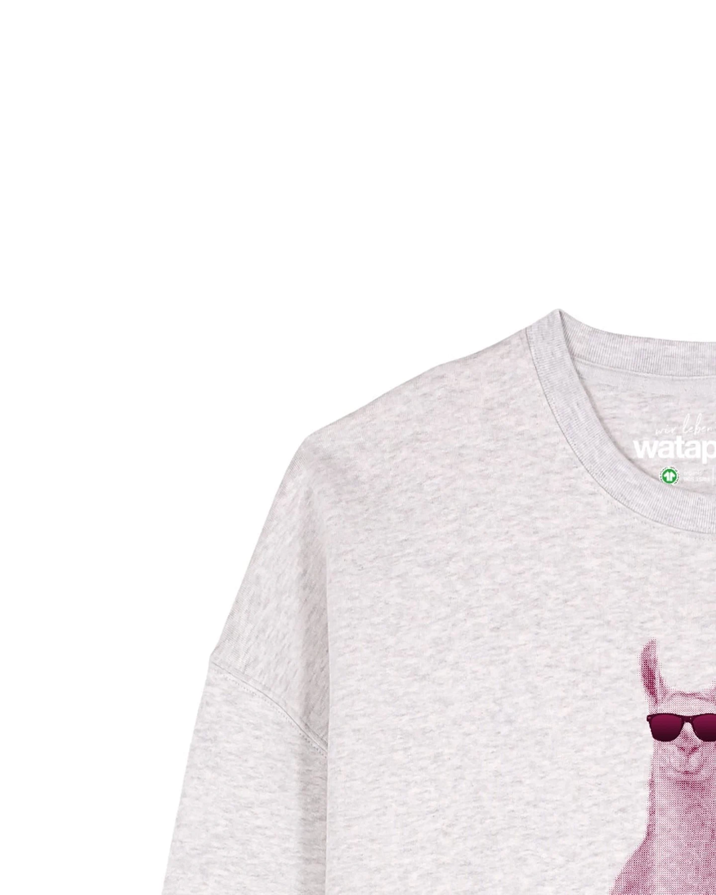 Watapparel Sweatshirt Lama sagt Hi – Ansicht 3