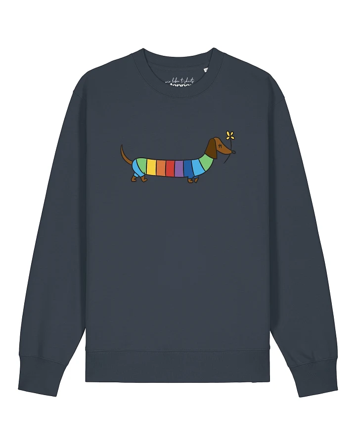 Produktseite: Watapparel Sweatshirt Regenbogen Dackel