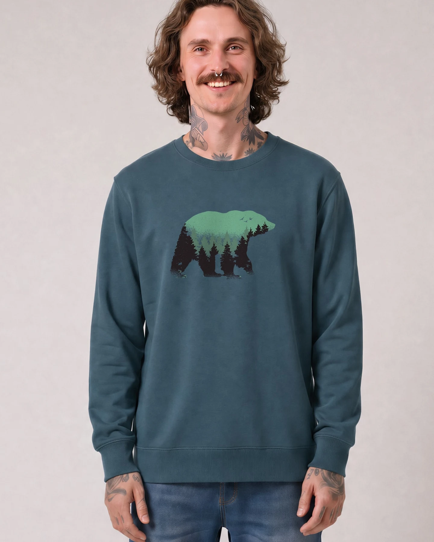 Watapparel Sweatshirt Waldbär – Ansicht 2
