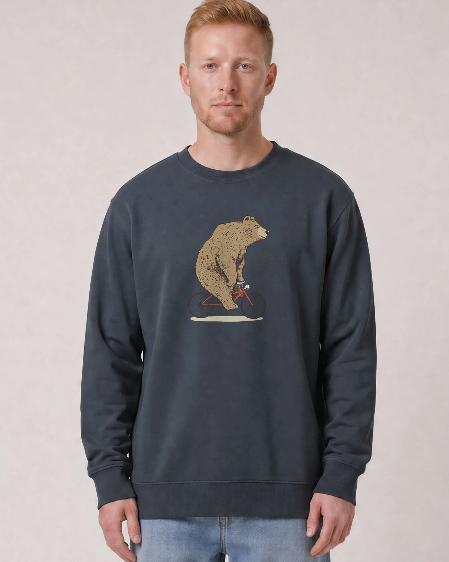 Watapparel Sweatshirt Fahrradbär – Ansicht 2