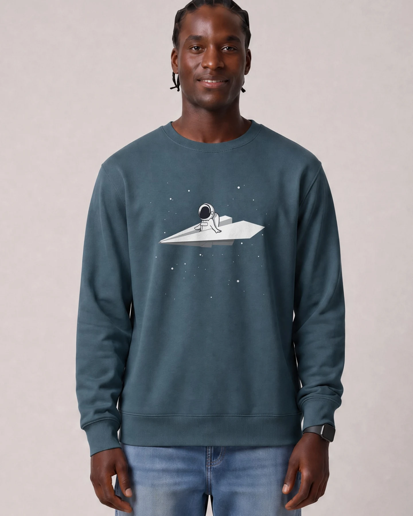 Watapparel Sweatshirt Fly me to the moon – Ansicht 2