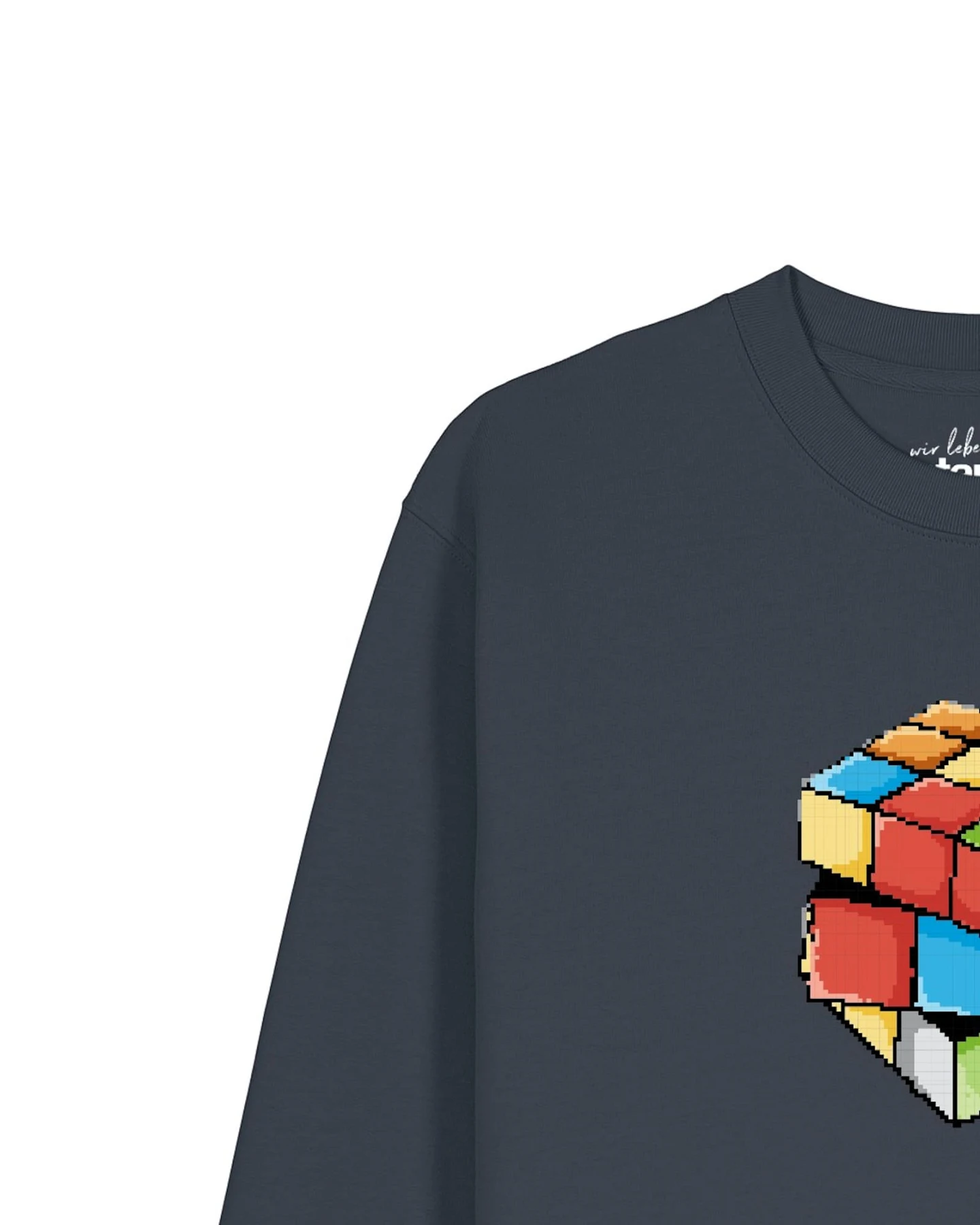Watapparel Sweatshirt Pixel Zauberwürfel – Ansicht 3