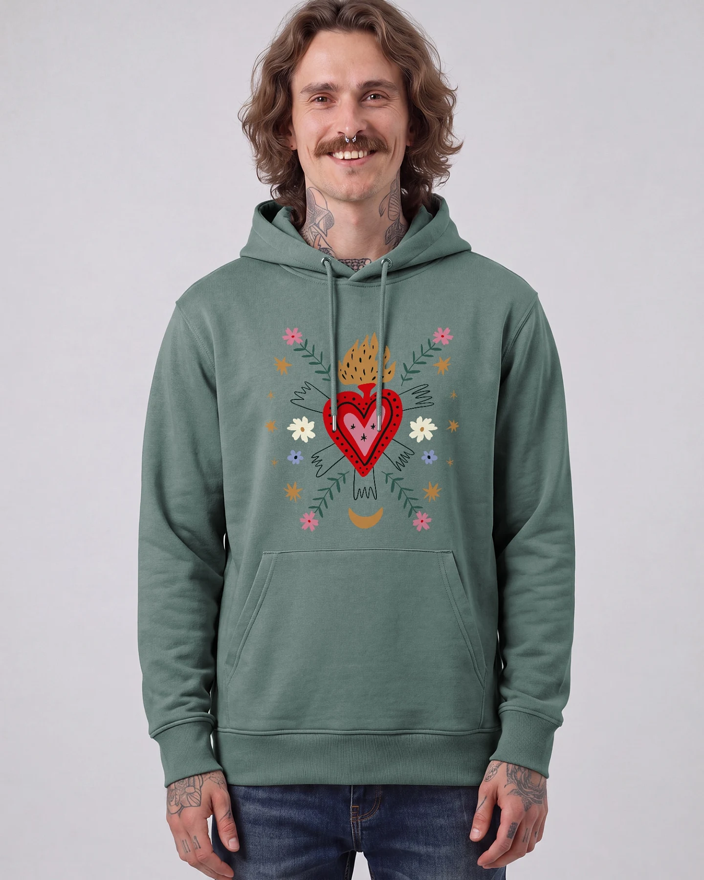Watapparel Sweatshirt Love and flex – Ansicht 2