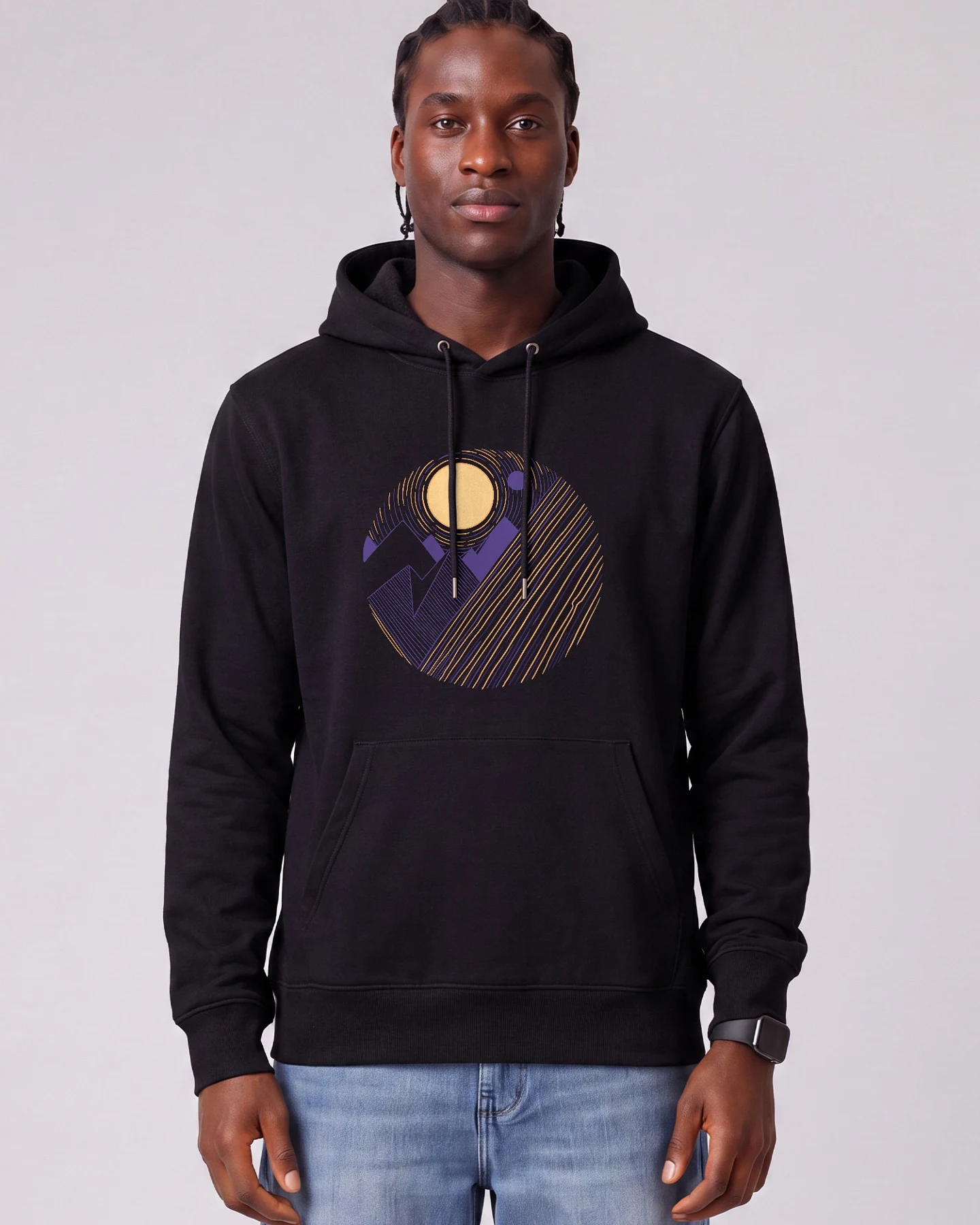Watapparel Sweatshirt Geometric Landscape 3 – Ansicht 2