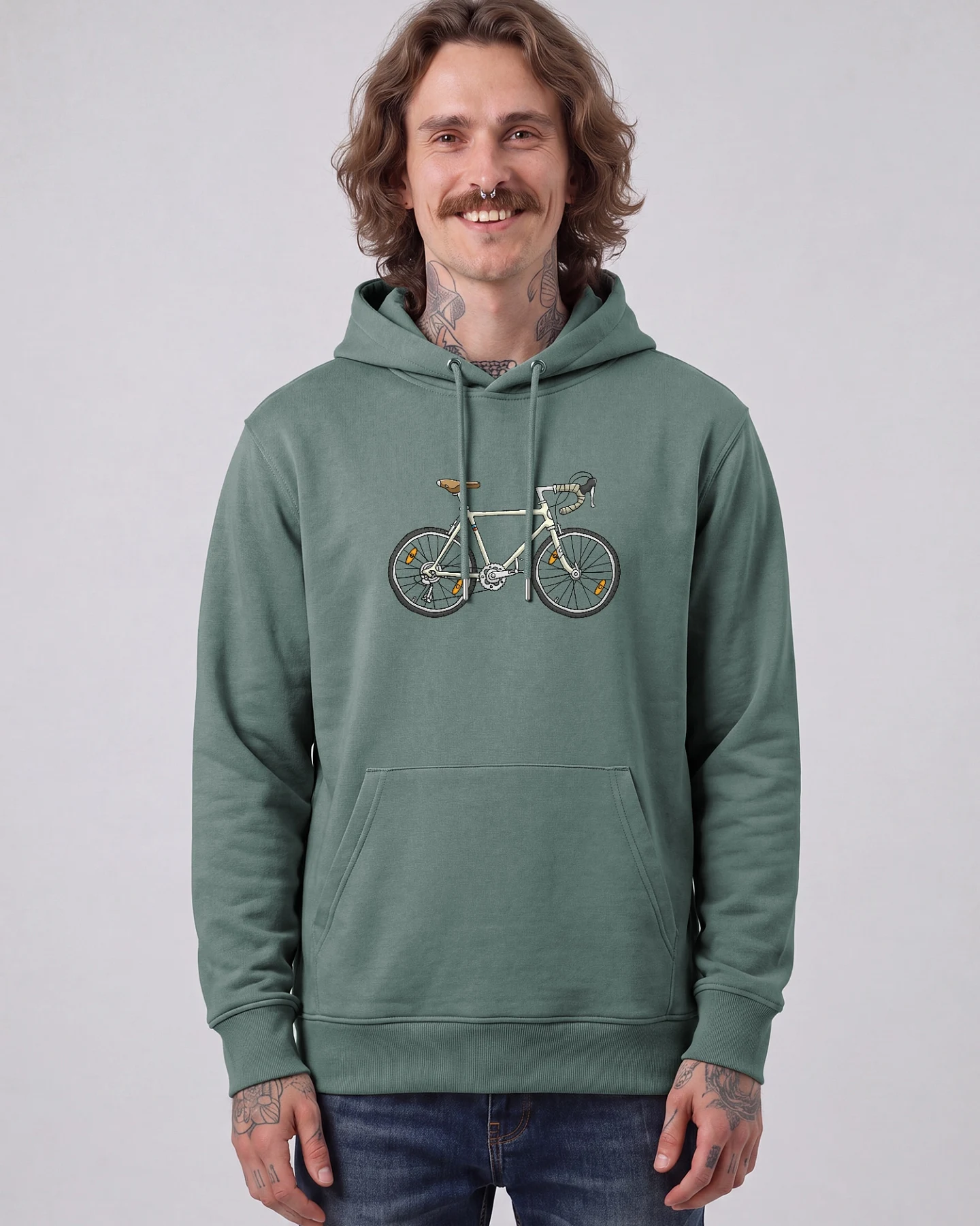 Watapparel Sweatshirt Doodle Bike – Ansicht 2