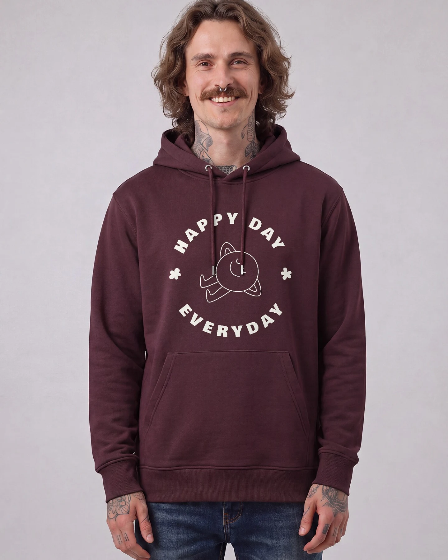 Watapparel Sweatshirt Happy day everyday – Ansicht 2