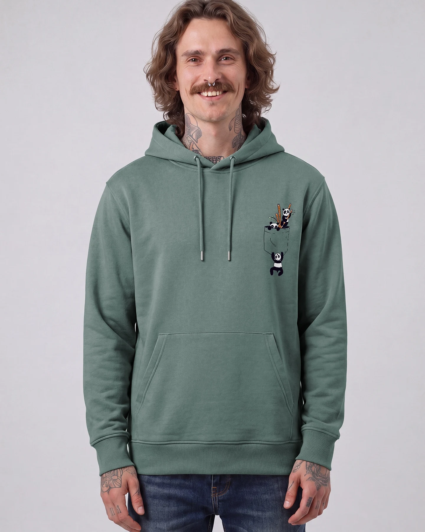 Watapparel Sweatshirt Pocket Pandas – Ansicht 2