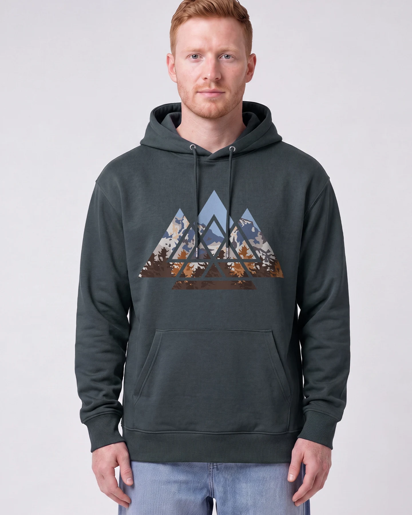 Watapparel Sweatshirt Geometric Landscape – Ansicht 2