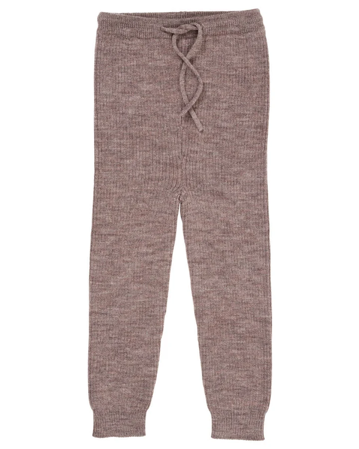 Copenhagen Colors - Rippstrick-Leggings Merinowolle natur melange