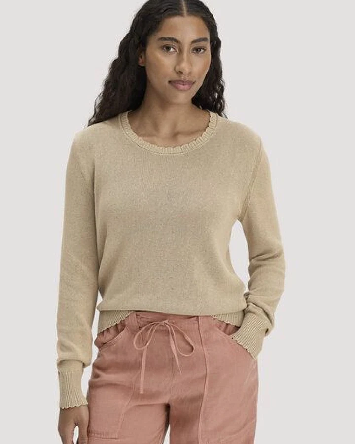 hessnatur Strick Pullover Relaxed aus Leinen mit Bio-Baumwolle und LENZING ECOVERO