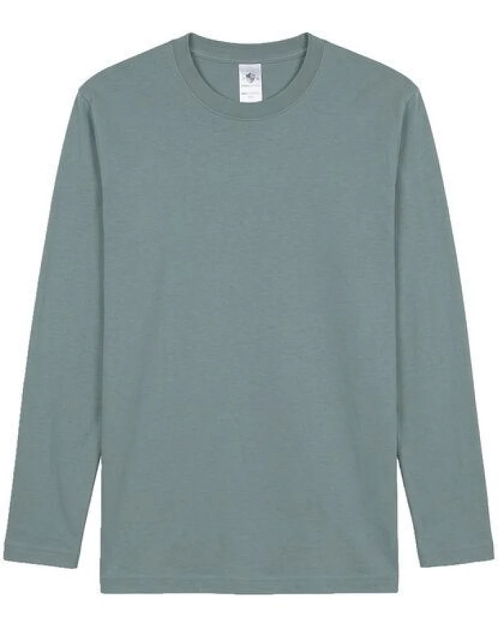 Haasis Bodywear Herren Longsleeve Rundhals, Bio Baumwolle, GOTS zertifiziert