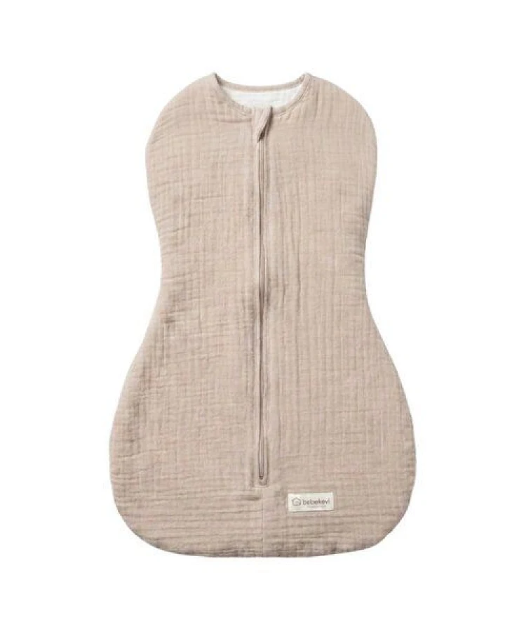 Bebekevi Schlafsack Musselin Kokon Puckschlafsack für Neugeborene (2,5 bis 4 kg)